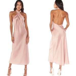 Show Me Your Mumu Jasmine Halter Midi Dress